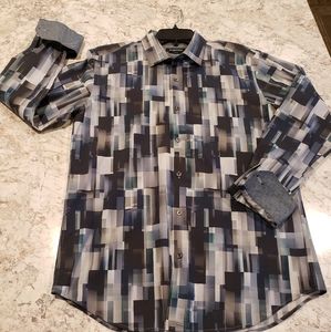 Bugatchi button up mens dress shirt